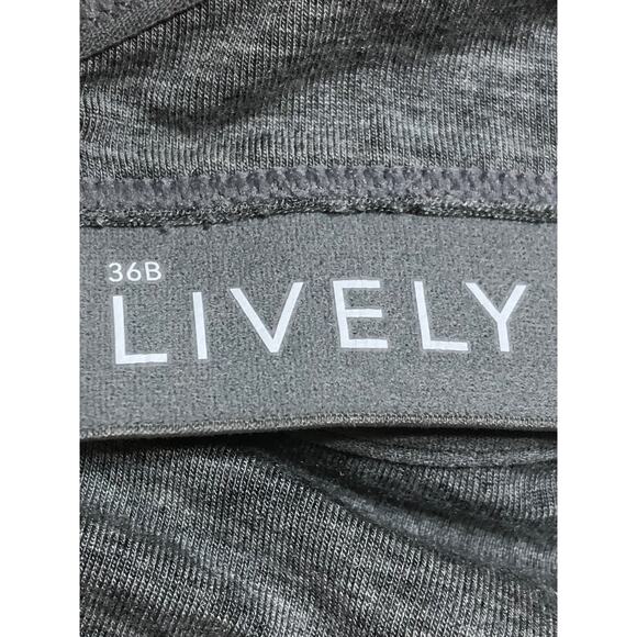 Lively The Wireless Push Up Convertible Adjustable Straps Padded Bra Gray 36B - Picture 7 of 8